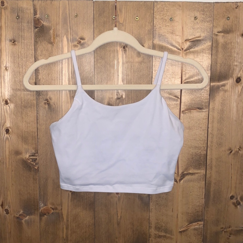 Women’s Cropped Athletic Tank with Built In Bra